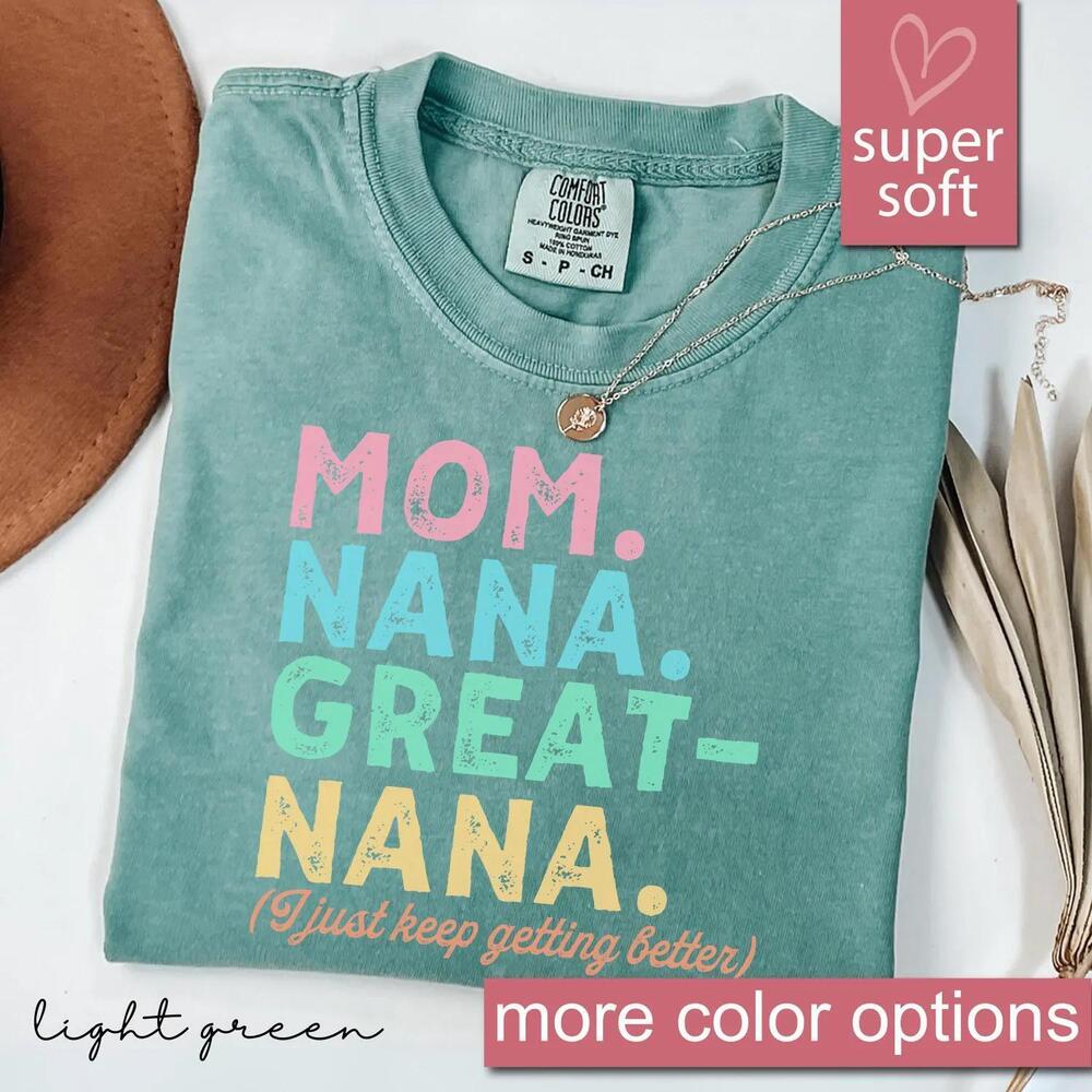 S Mom Nana Great Nana Shirt, Mom Shirt, Nana Tshirt
